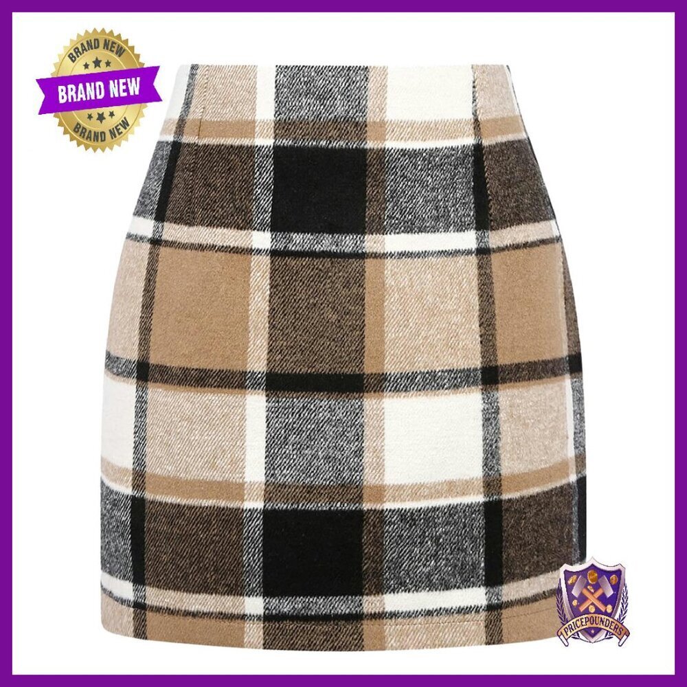 High Waist Bodycon Pencil Mini Skirt 100% Polyester Trendy Fall Winter